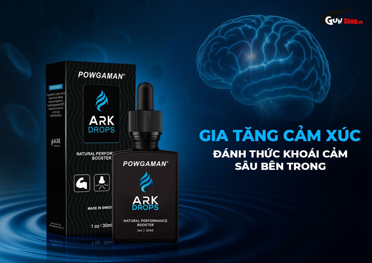 Tinh chất gia tăng cảm xúc Powgaman Ark Drops chính hãng tại Gunshop