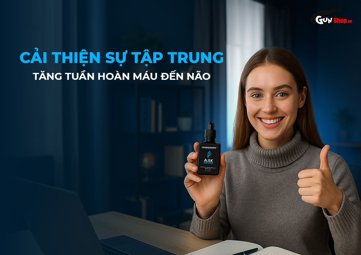 Tinh chất gia tăng cảm xúc Powgaman Ark Drops chính hãng tại Gunshop