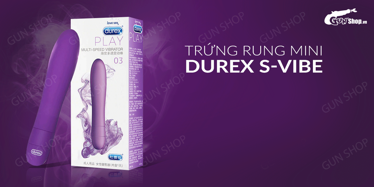 Trứng rung Durex S-Vibe Multi-Speed Vibrator chính hãng giá rẻ tại Gunshop
