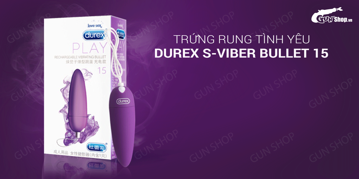 Trứng rung Durex S-Viber Bullet 15 chính hãng giá rẻ tại Gunshop