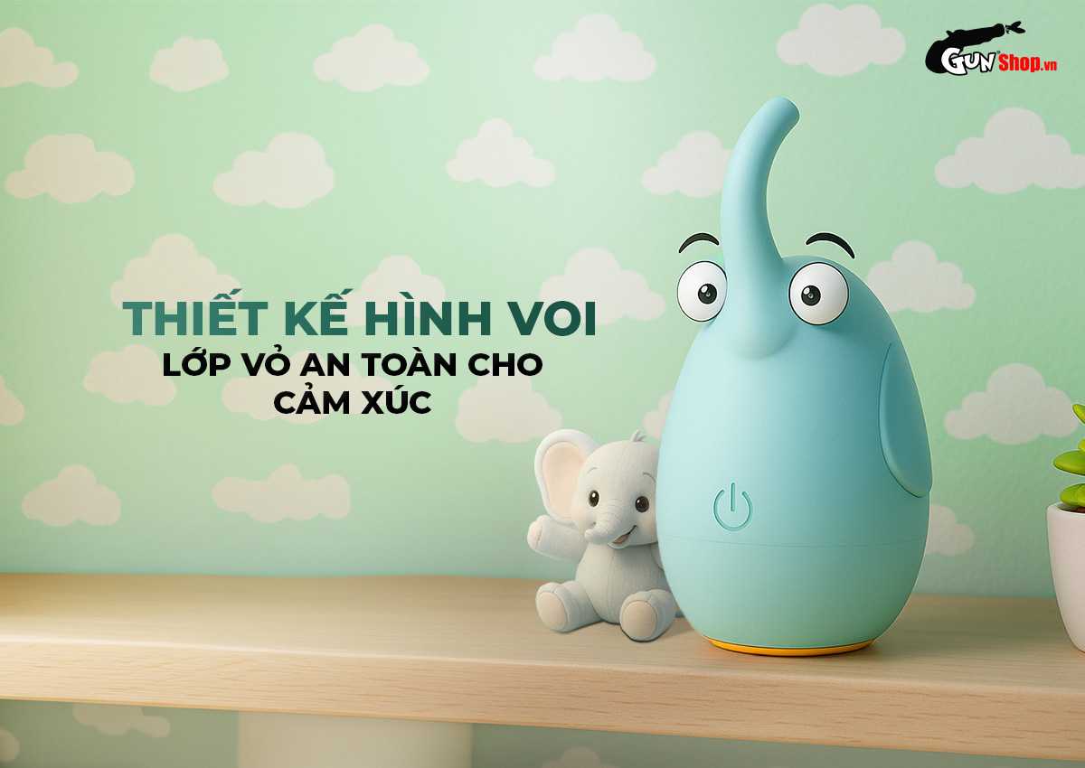 Trứng rung hình voi Shelly Play Elephant chính hãng tại Gunshop