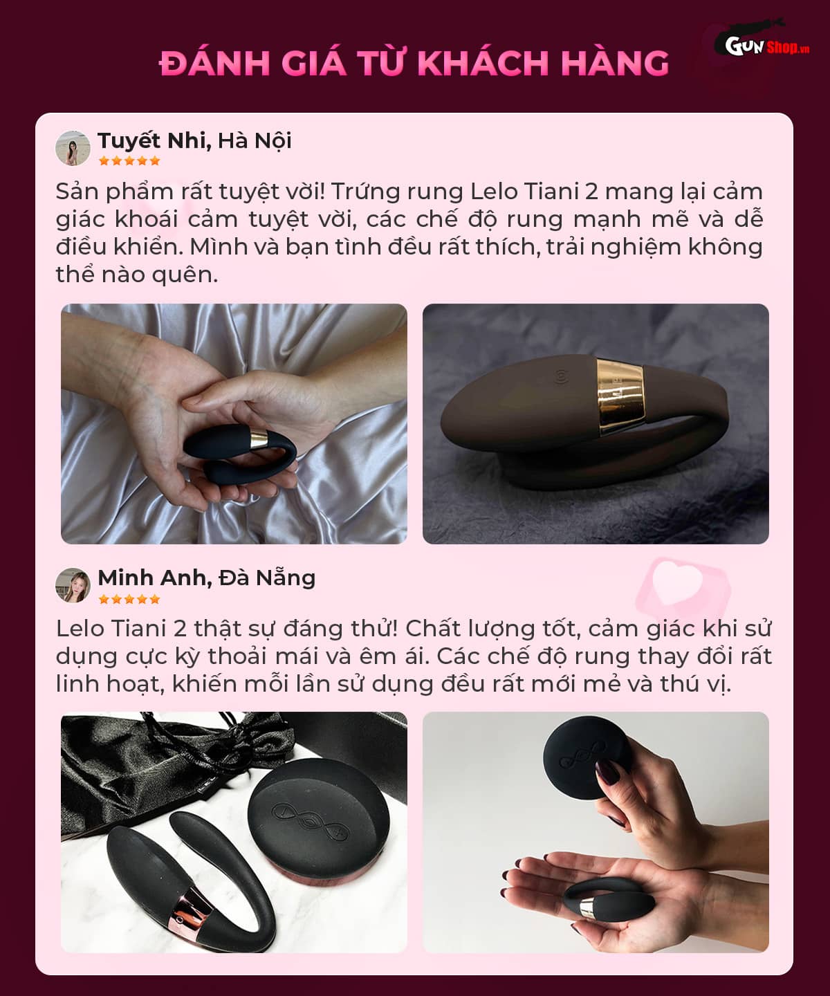 Đánh giá thực tế từ khách hàng Gunshop về Lelo Tiani 2