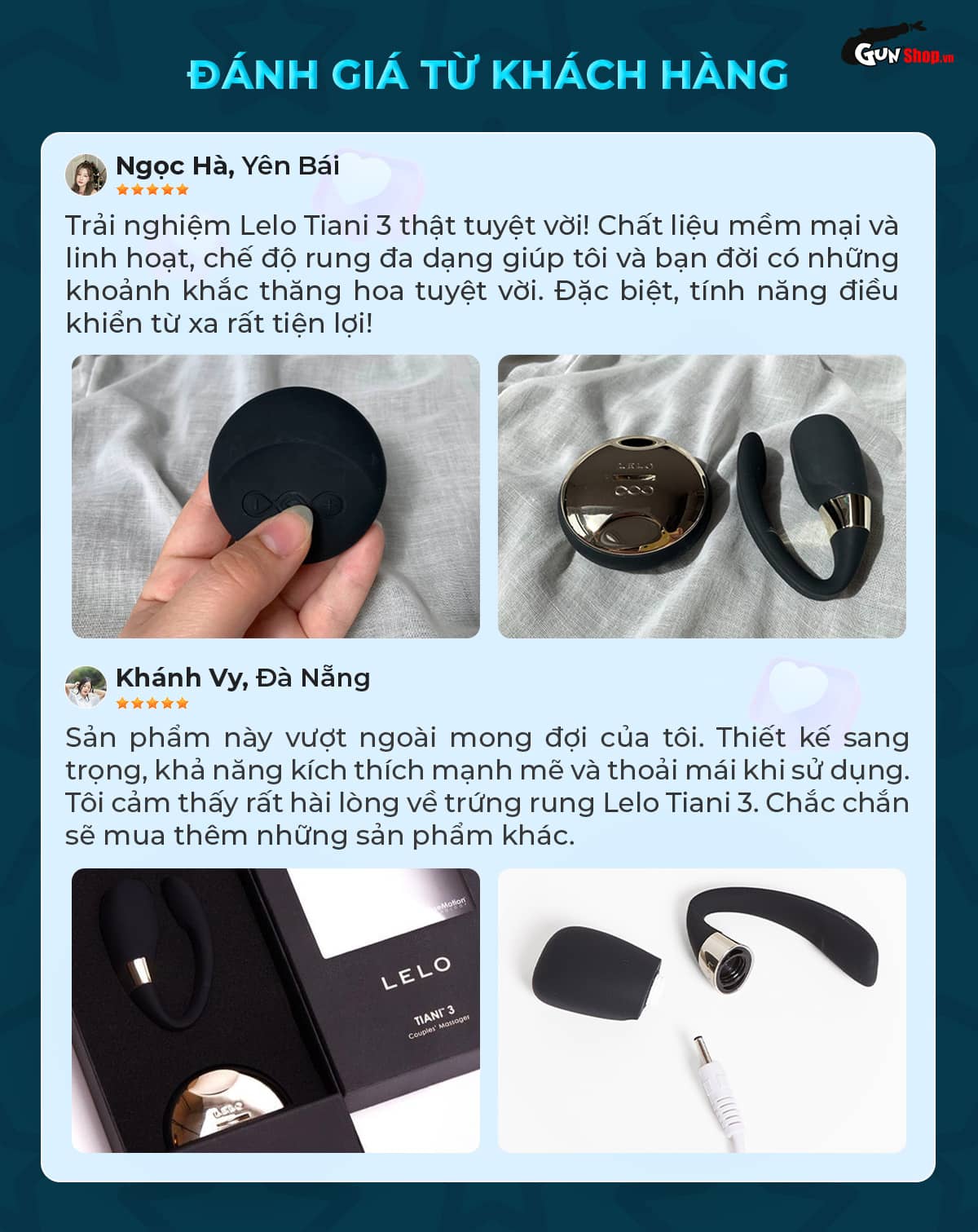Đánh giá thực tế từ khách hàng Gunshop về Lelo Tiani 3