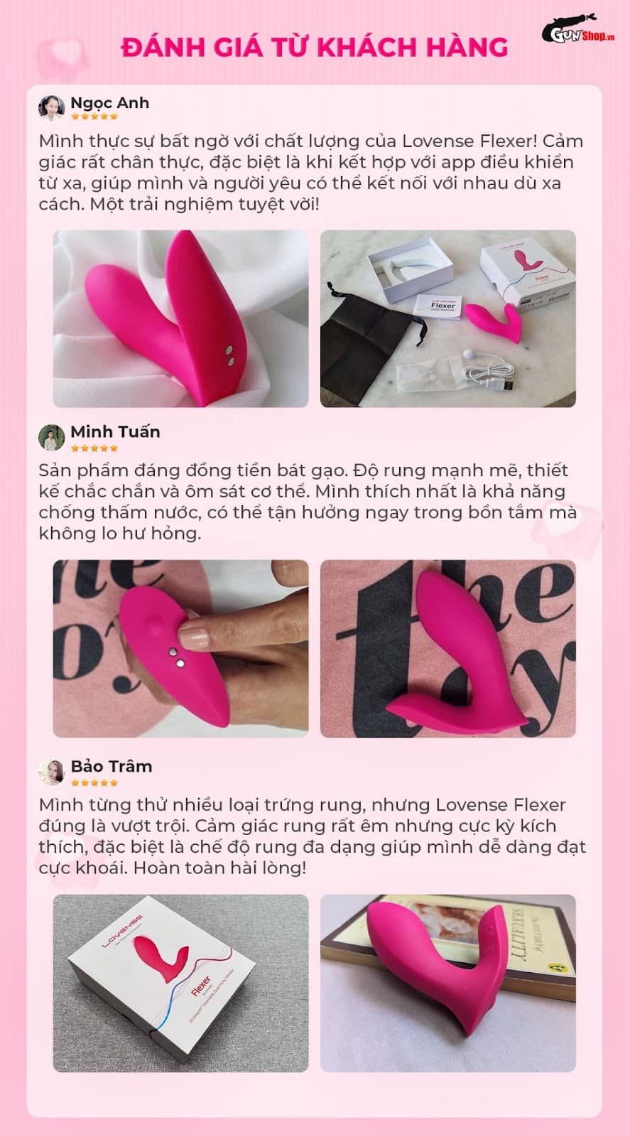 trứng rung Lovense Flexer cao cấp chính hãng tại Gunshop