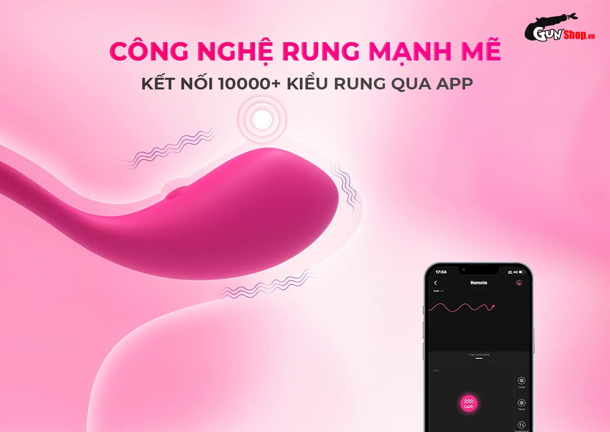 Trứng rung Lovense Lush 1 cao cấp chính hãng tại Gunshop