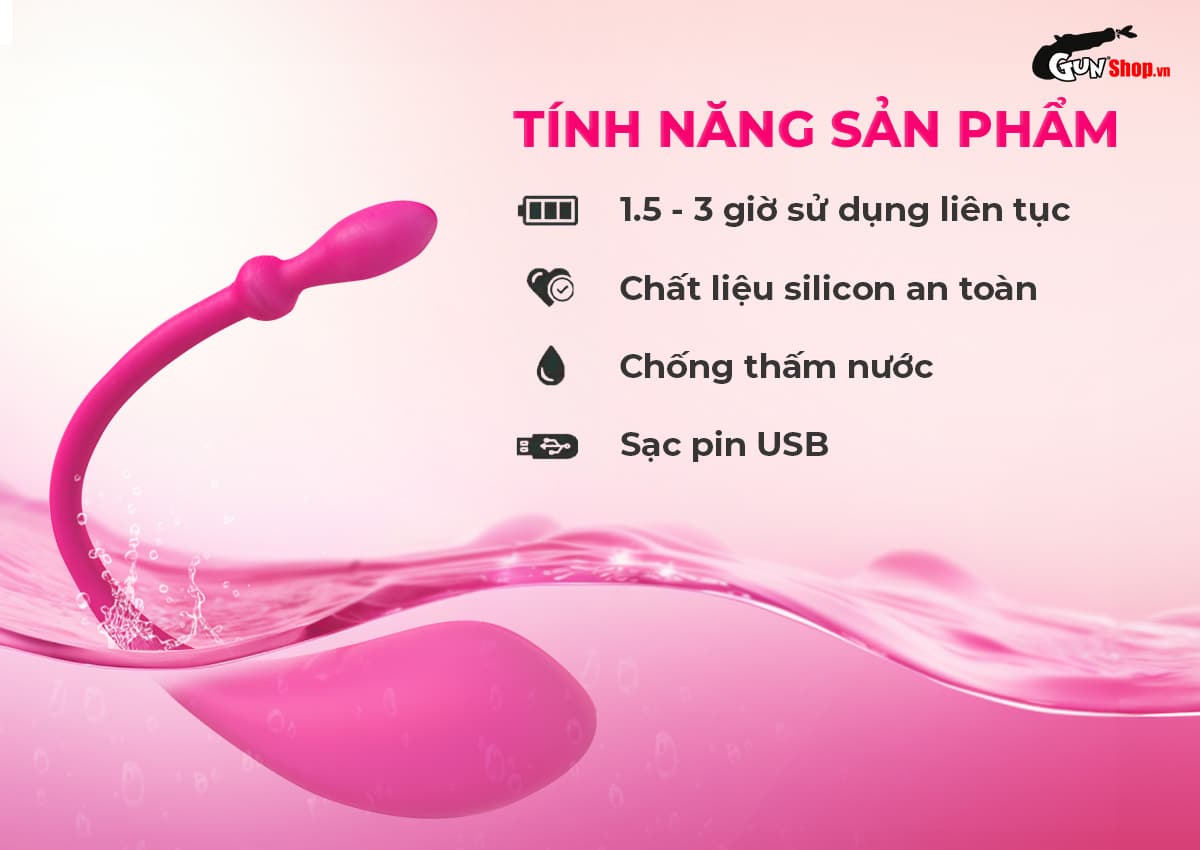 Trứng rung Lovense Lush 1 cao cấp chính hãng tại Gunshop