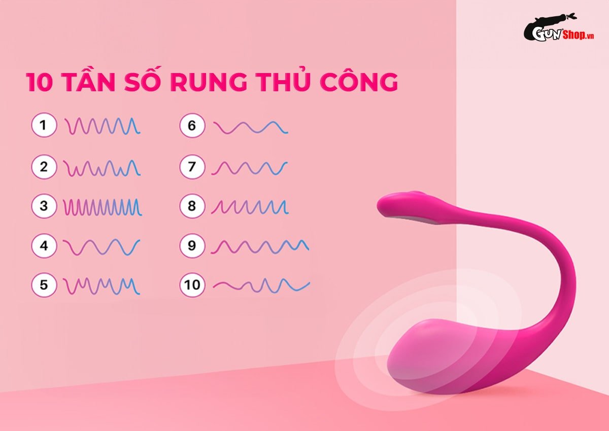 Trứng rung Lovense Lush 2 cao cấp - chính hãng - giá tốt tại Gunshop