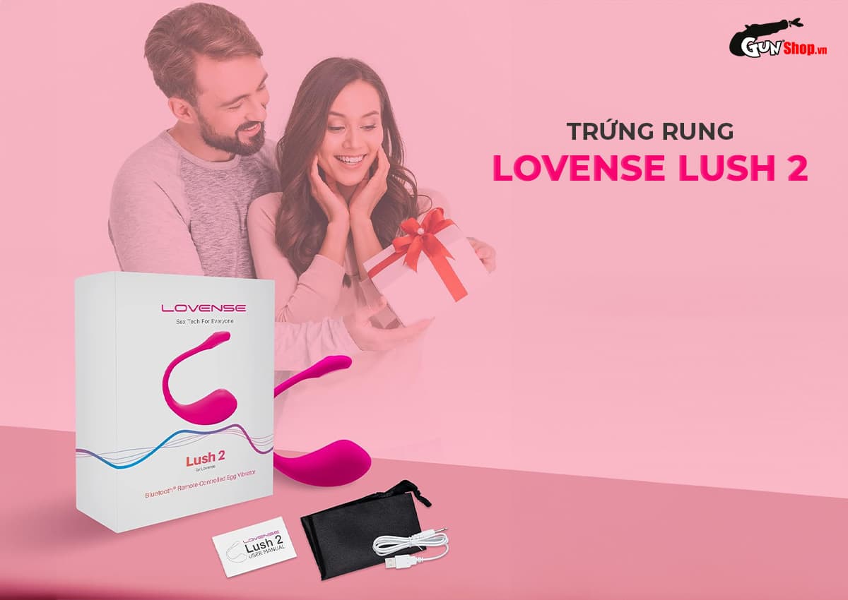 Trứng rung Lovense Lush 2 cao cấp - chính hãng - giá tốt tại Gunshop