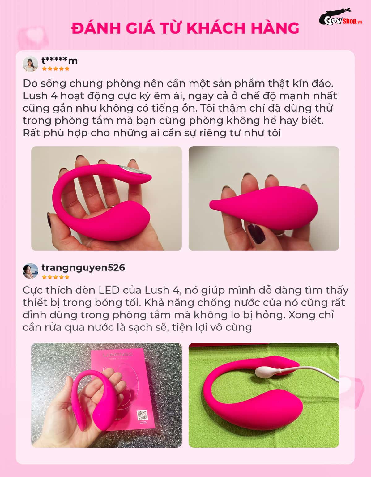 Trứng rung Lovense Lush 4 chính hãng tại Gunshop