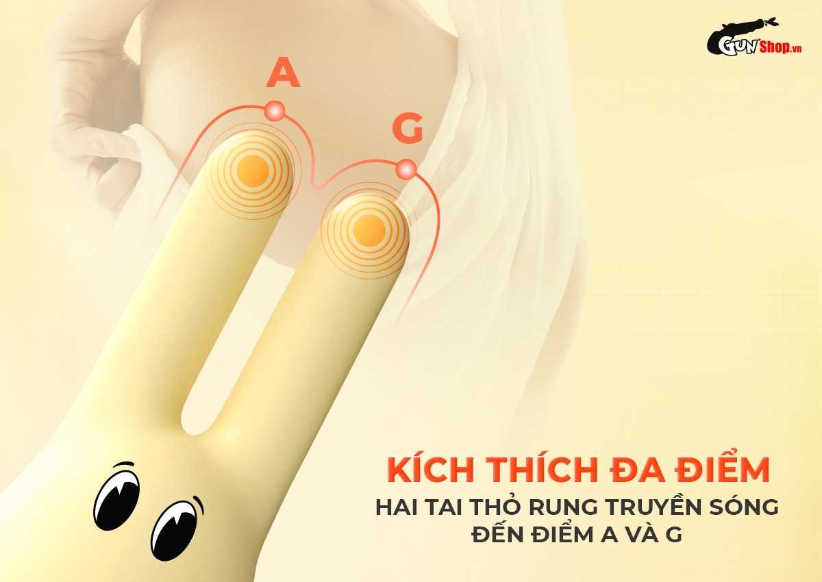 Trứng rung hình thỏ Shelly Play Bunny chính hãng tại Gunshop