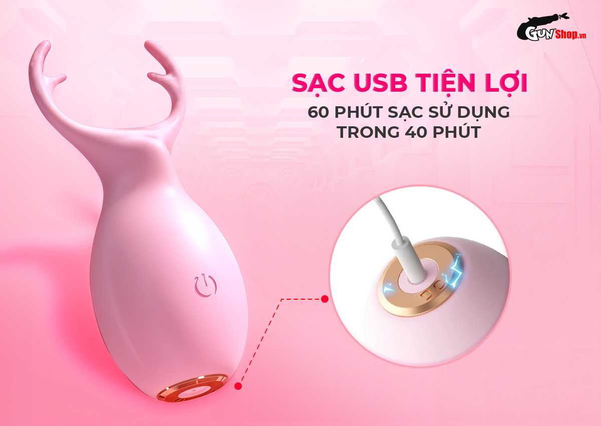 Trứng rung hình hươu Shelly Play Giraffe đáng yêu chính hãng tại Gunshop