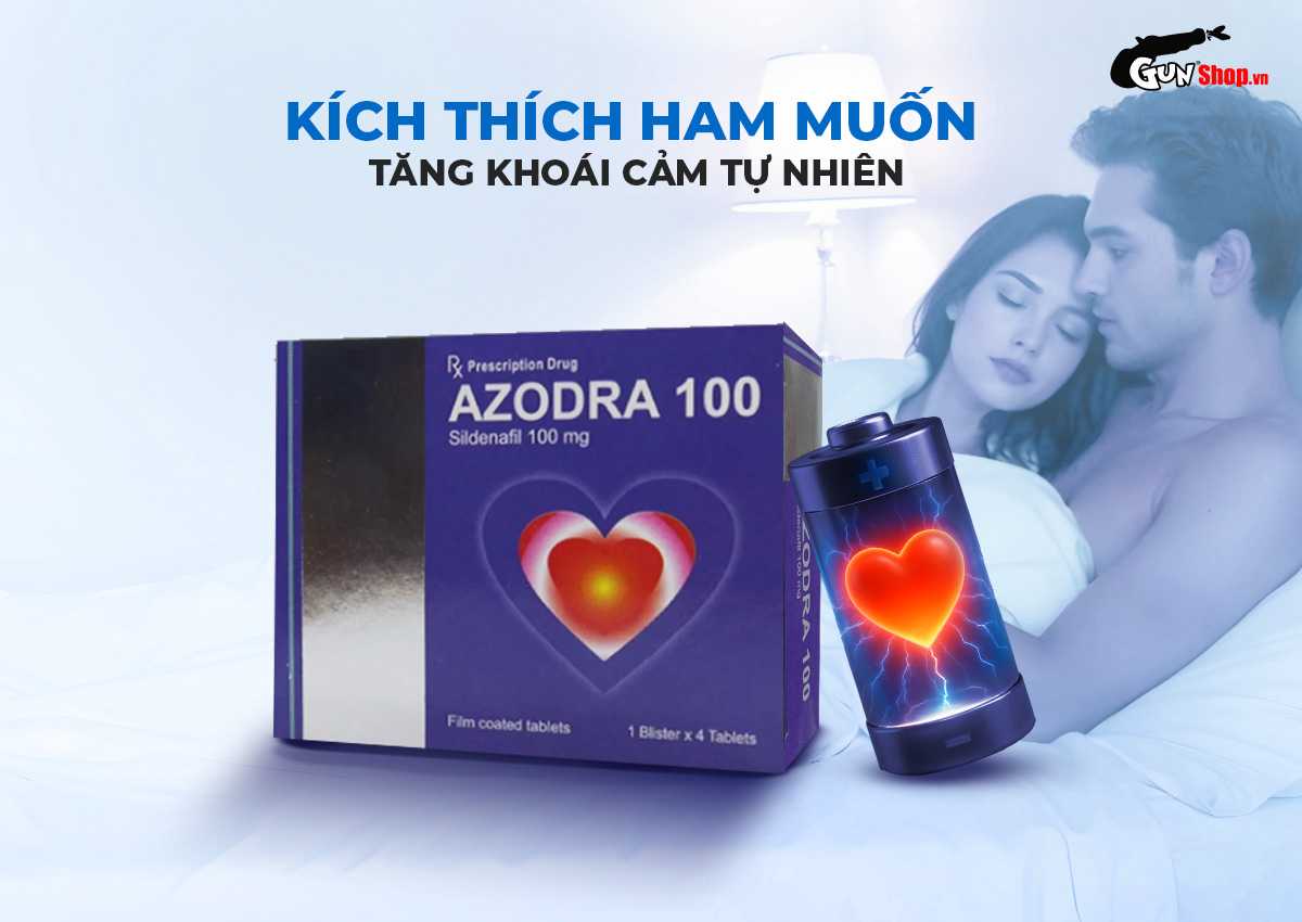 viên uống cường dương Azodra 100mg chính hãng tại Gunshop