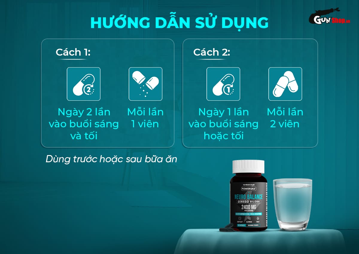 Hướng dẫn sử dụng & lưu ý khi dùng Powergra Neuro Balance