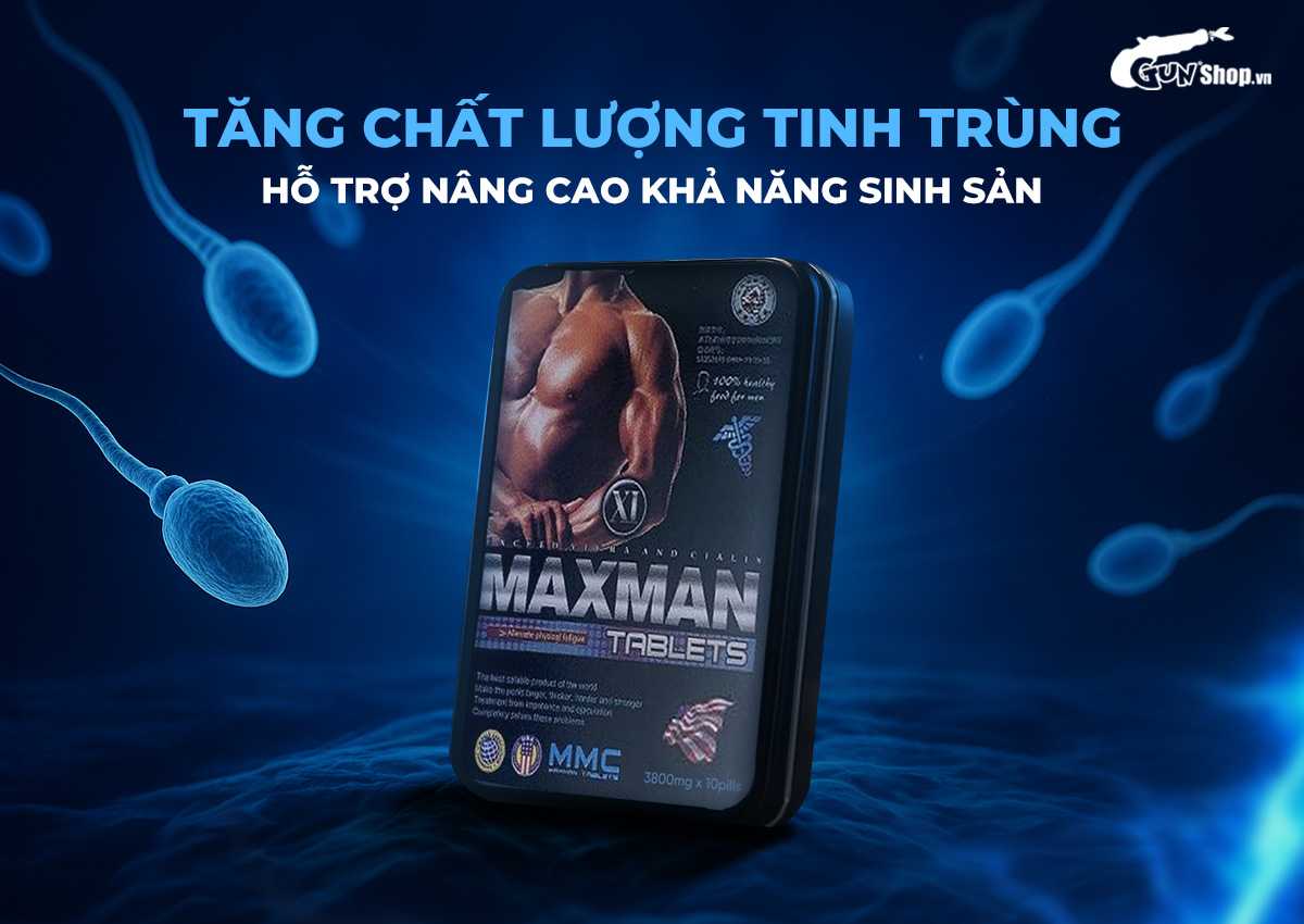 Viên uống cường dương Maxman chính hãng tại Gunshop