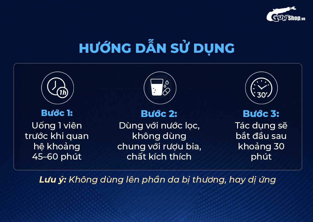 Hướng dẫn cách sử dụng viên uống cường dương Maxman