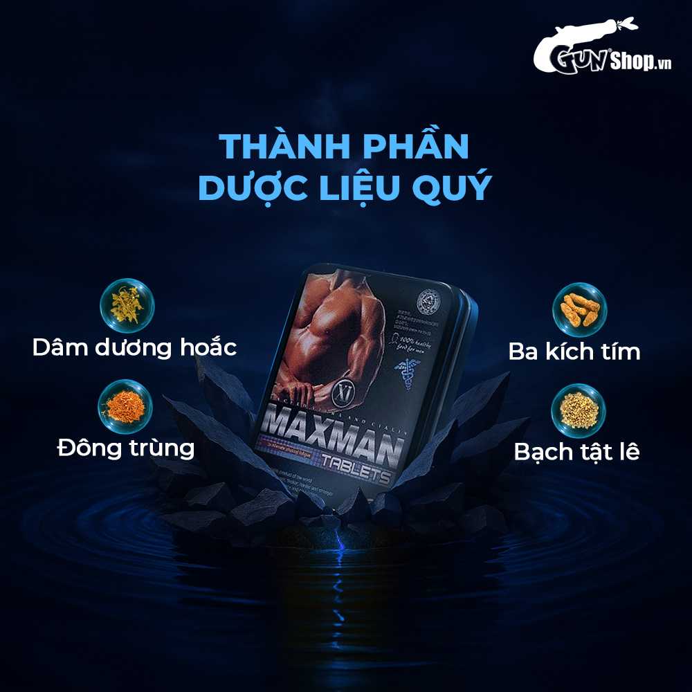 Hướng dẫn cách sử dụng viên uống cường dương Maxman