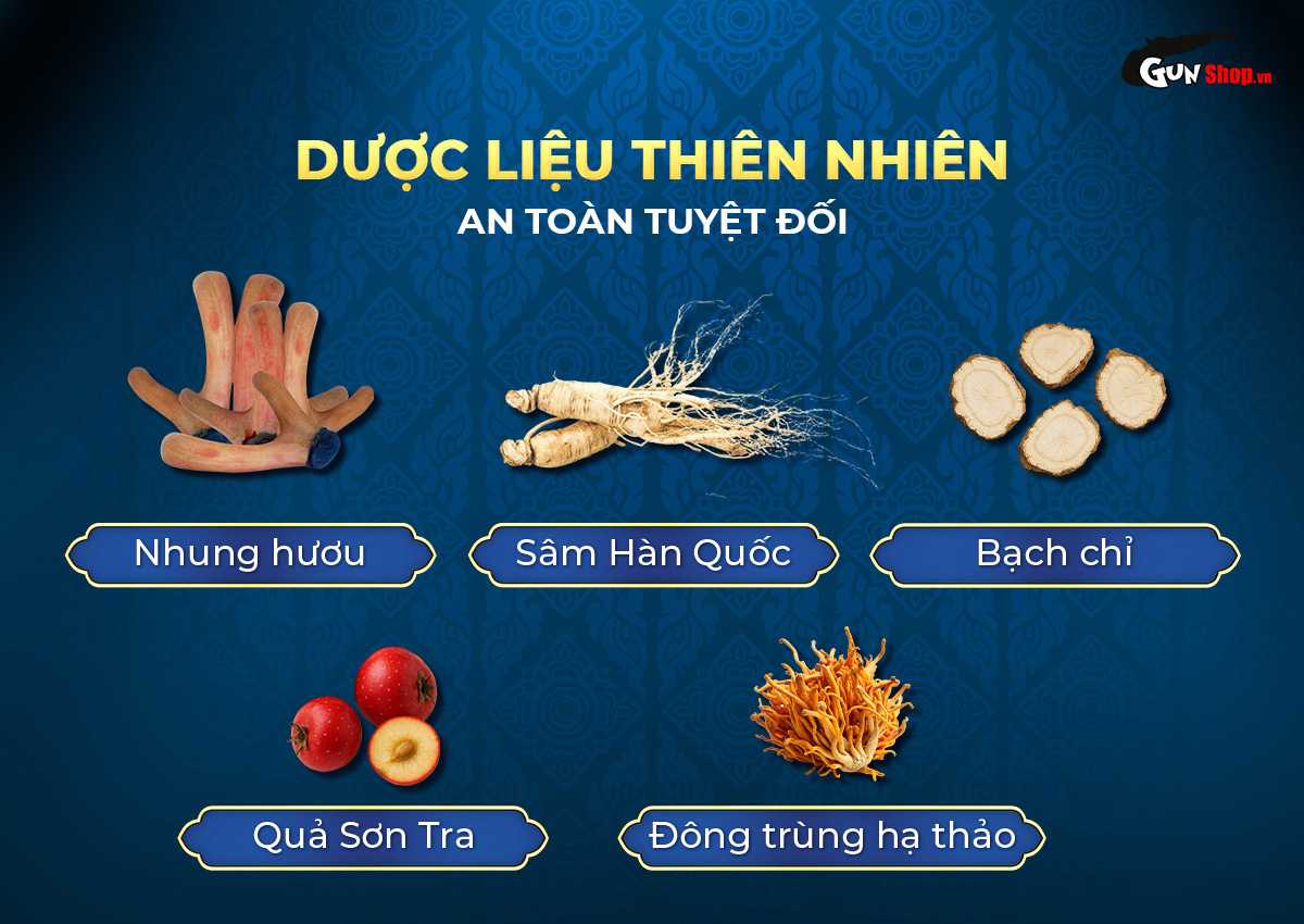viên uống cường dương Ngựa Thái chính hãng tại Gunshop