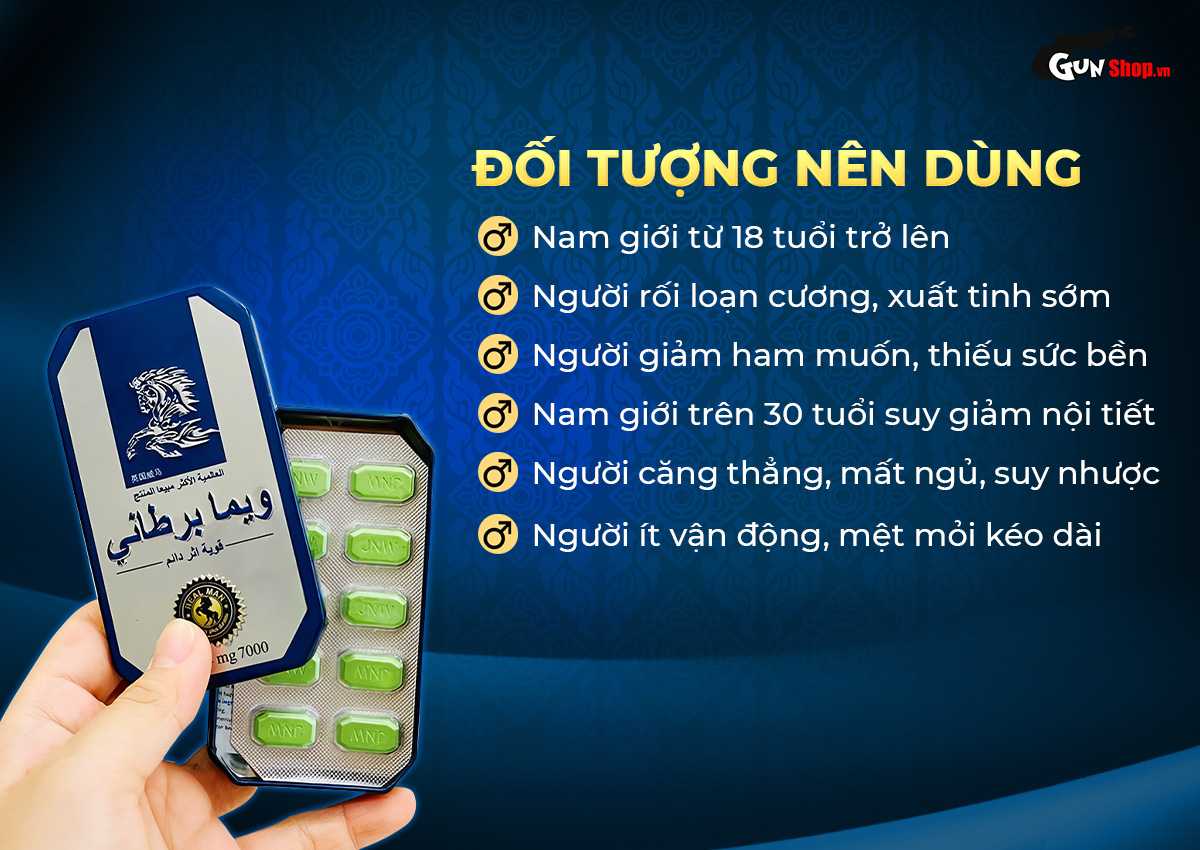 viên uống cường dương Ngựa Thái chính hãng tại Gunshop