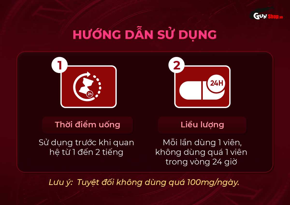 Hướng dẫn cách sử dụng viên uống tăng cường sinh lý Sife 100