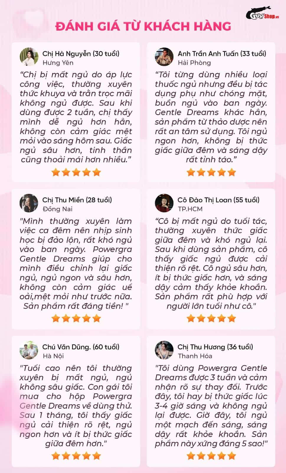 Người dùng nói gì về Powergra Gentle Dreams?