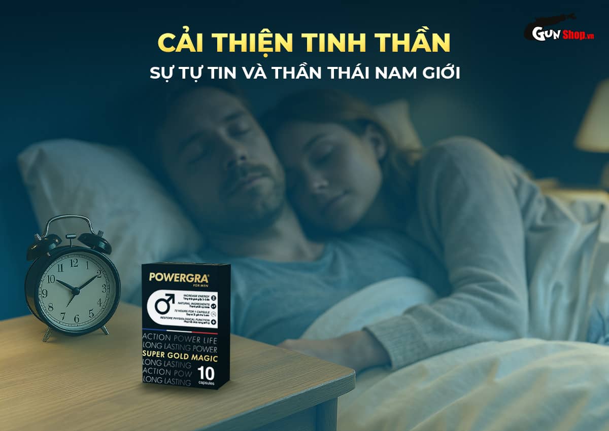 viên uống tăng cường sinh lý Powergra For Men – Hộp 10 viên