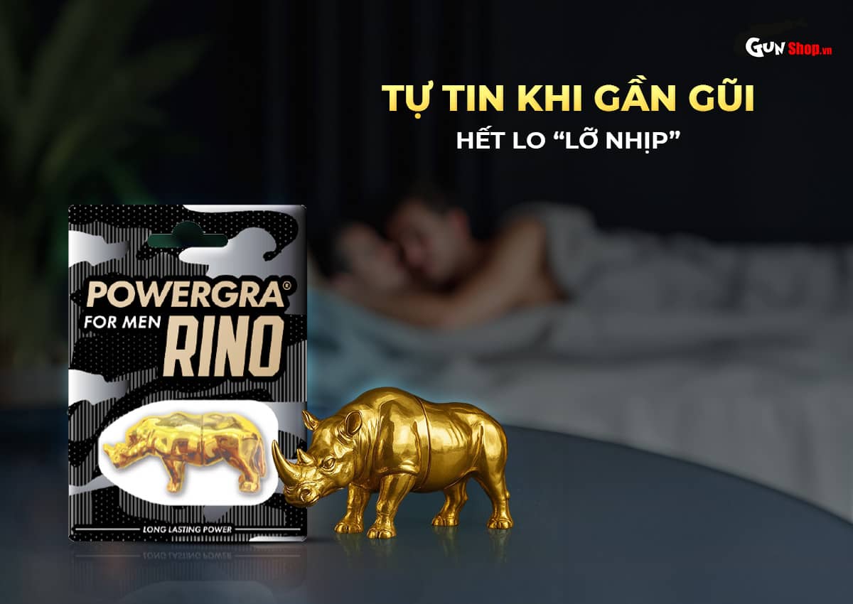 Viên uống tăng cường sinh lý Powergra For Men Rino chính hãng tại Gunshop.vn