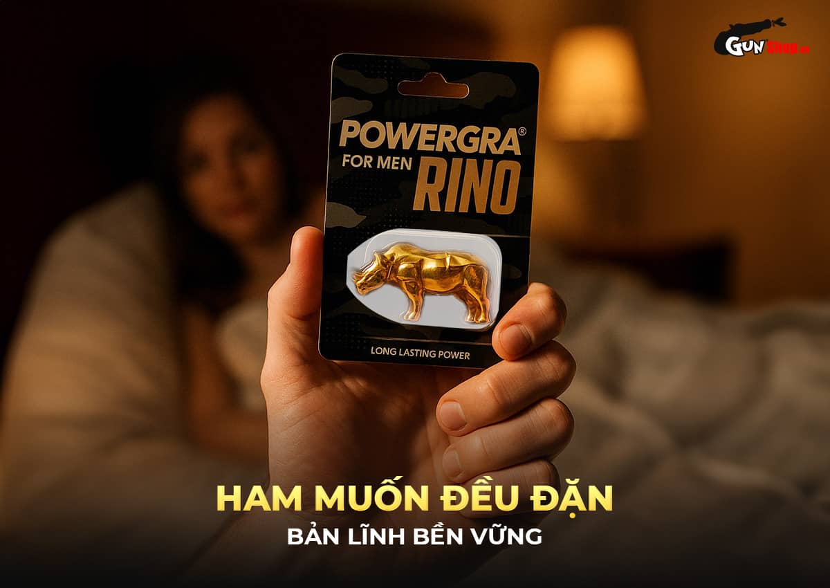 Viên uống tăng cường sinh lý Powergra For Men Rino chính hãng tại Gunshop.vn