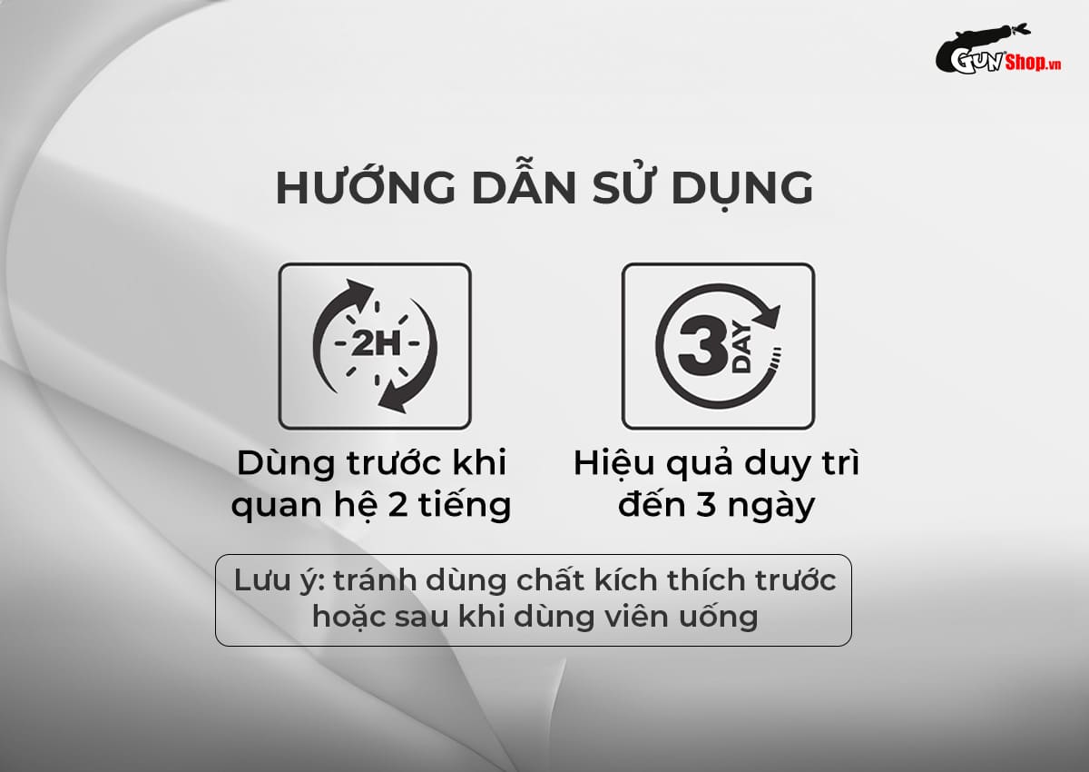 Hướng dẫn sử dụng và lưu ý khi dùng Powergra For Men – Vỉ 3 viên