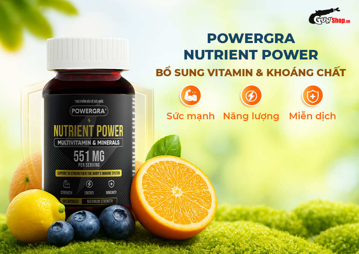 Viên uống vitamin tổng hợp Powergra Nutrient Power chính hãng tại Gunshop
