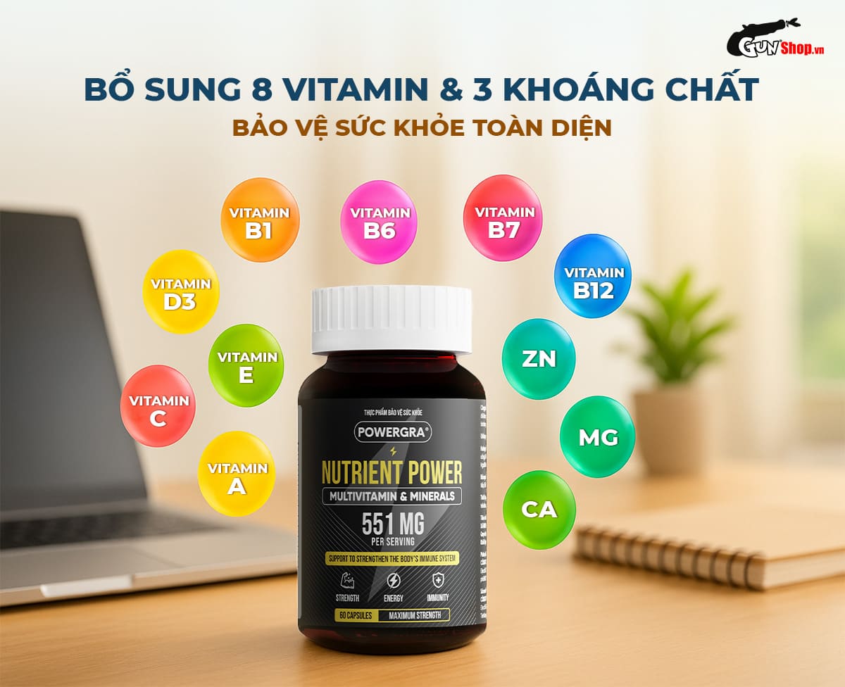Viên Uống Vitamin Tổng Hợp Powergra Nutrient Power