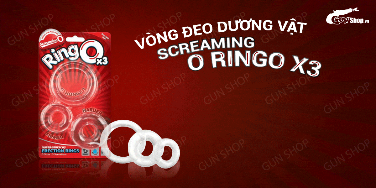 Vòng đeo kéo dài thời gian Screaming O Ringo X3 chính hãng tại gunshop.vn