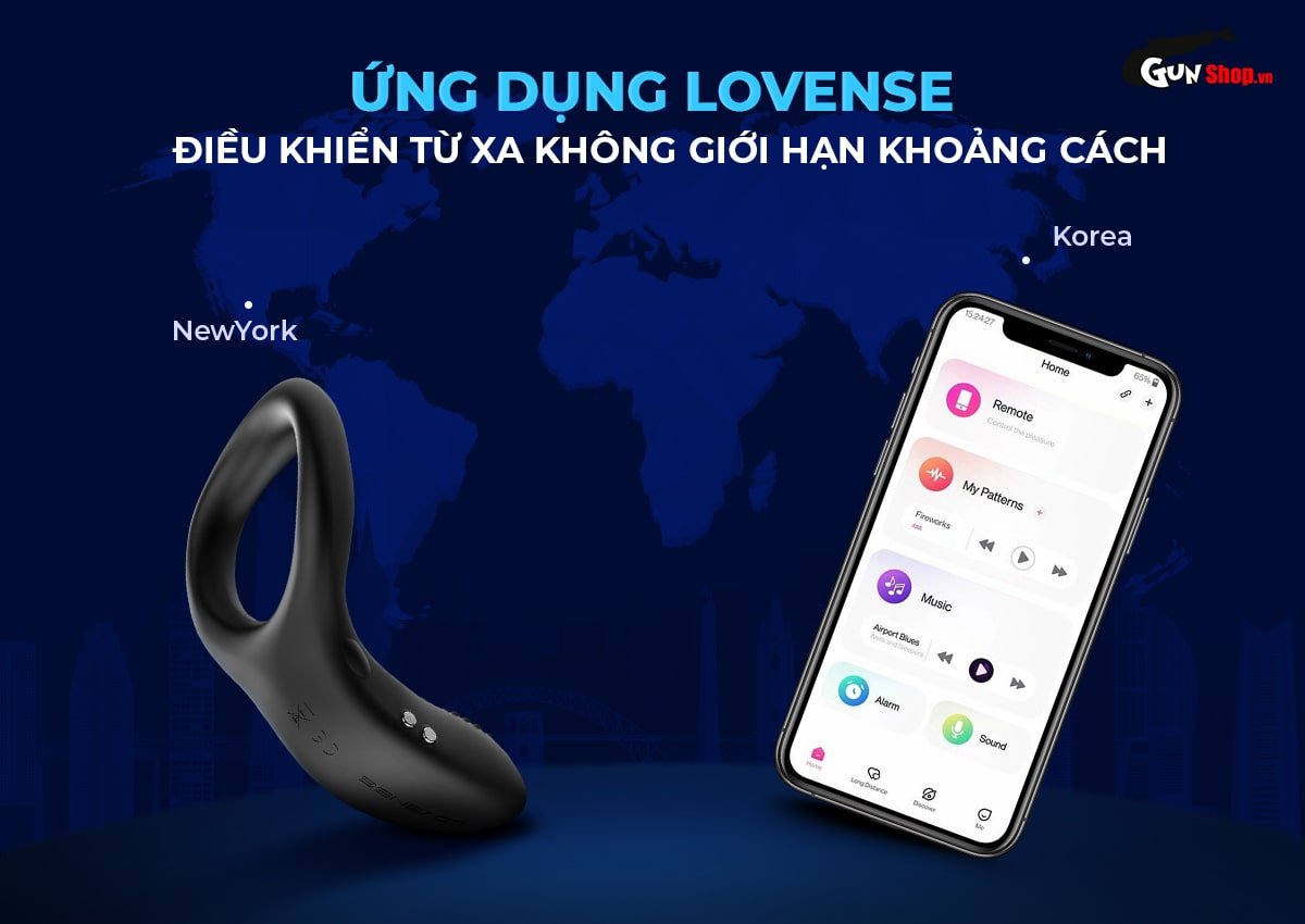 Vòng rung tăng khoái cảm Lovense Diamo cao cấp chính hãng tại Gunshop