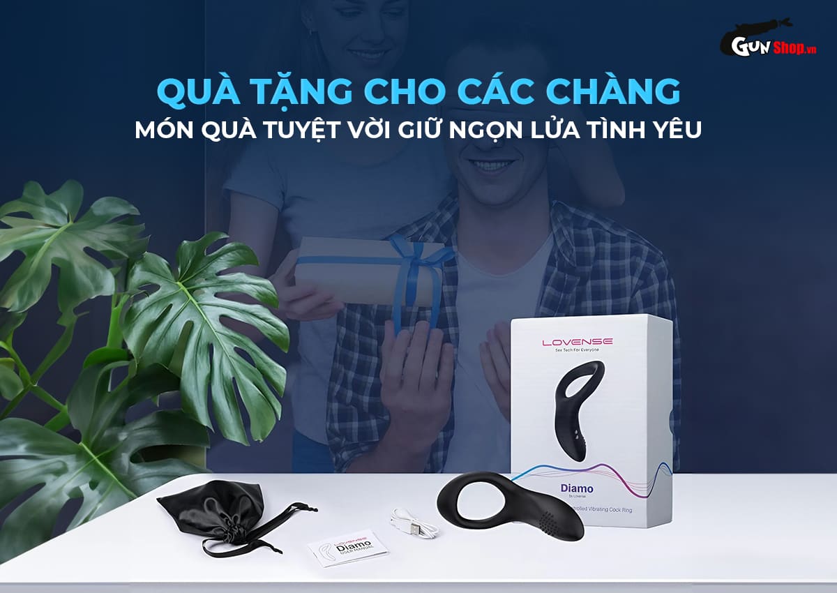 Vòng rung tăng khoái cảm Lovense Diamo cao cấp chính hãng tại Gunshop