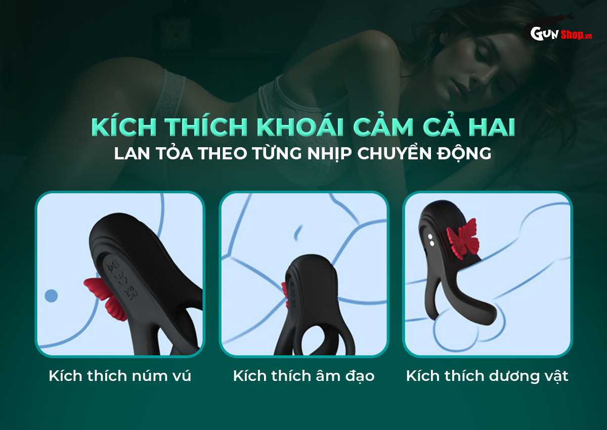 Vòng rung tăng khoái cảm Shelly Play Lustafly chính hãng tại Gunshop