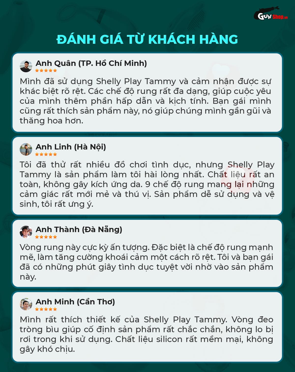 Phản hồi chân thực từ người dùng vòng rung Shelly Play Tammy