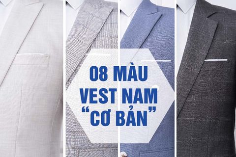 8 Màu Vest nam “cơ bản” cho tủ quần áo của bạn !