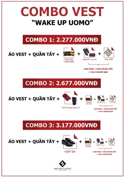 COMBO VEST NAM VEST CƯỚI ĐÁNH THỨC SỰ LỊCH THIỆP TRONG BẠN