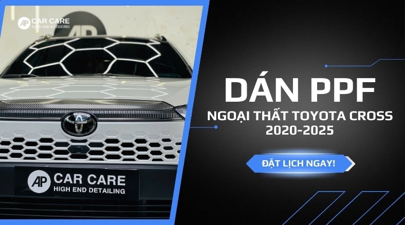 Dán PPF xe Toyota Cross, bảng giá dán MỚI NHẤT 2026