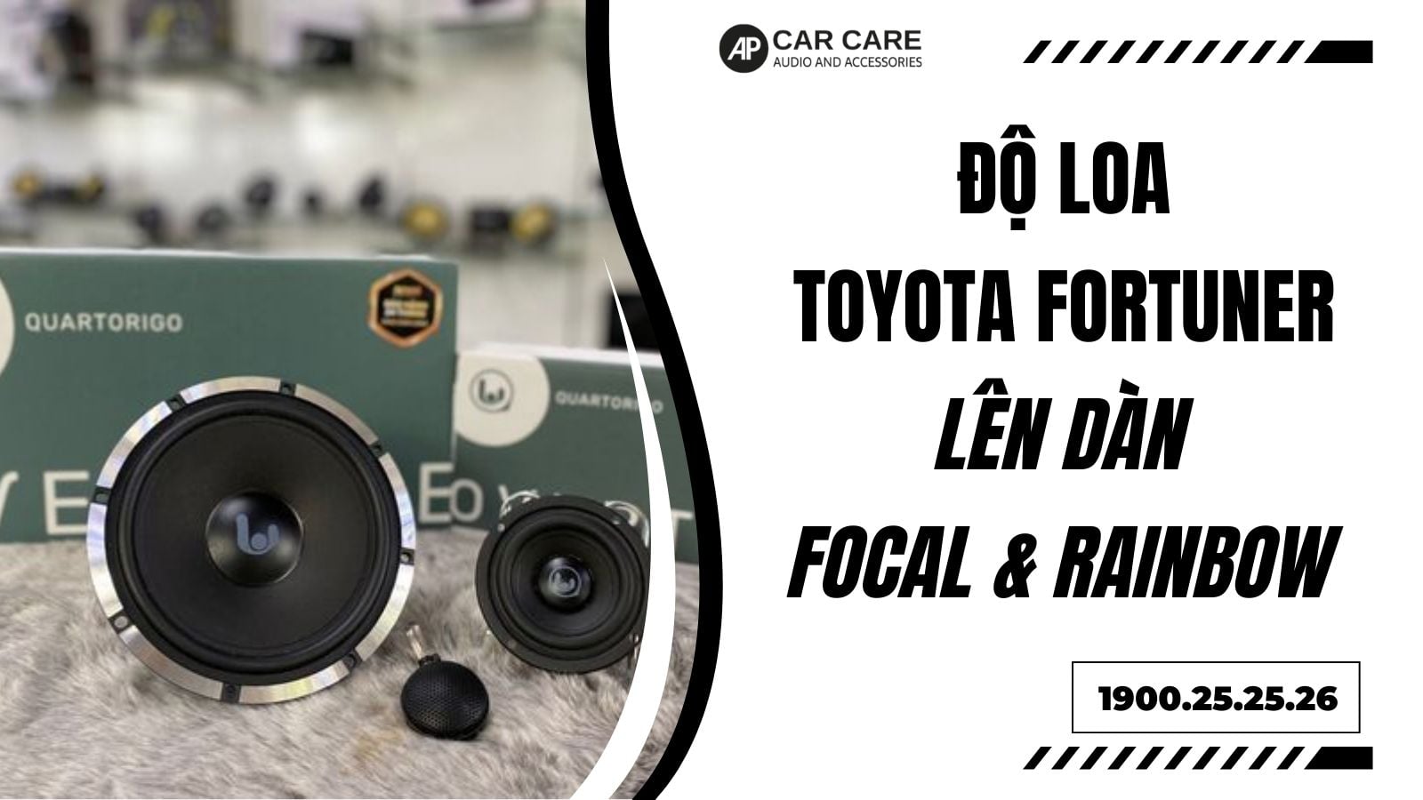 Độ loa Toyota Fortuner 2022 nâng cấp lên dàn Focal và Rainbow!