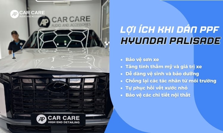 lợi ích dán PPF xe Hyundai Palisade