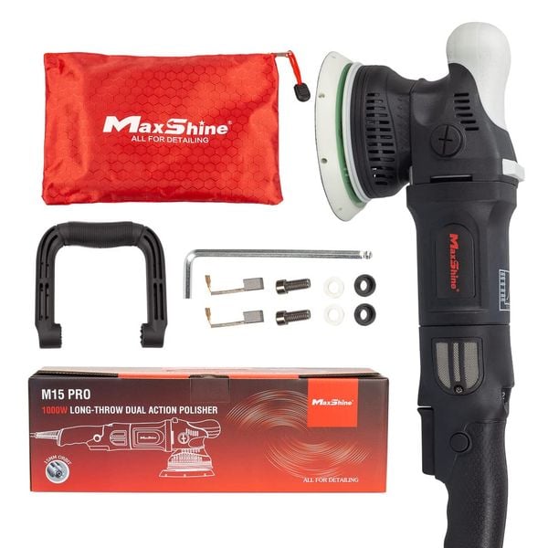 Amazon.com: Maxshine M15 Pro Series II Dual Action Polisher w/ Powerful  1000W, 6-Spd, 15mm Throw, 5
