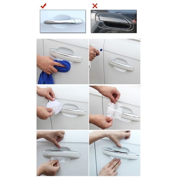 Bộ 4 Miếng Dán Chống Xước Hõm Tay Nắm Cửa Ô Tô | Shopee Việt Nam