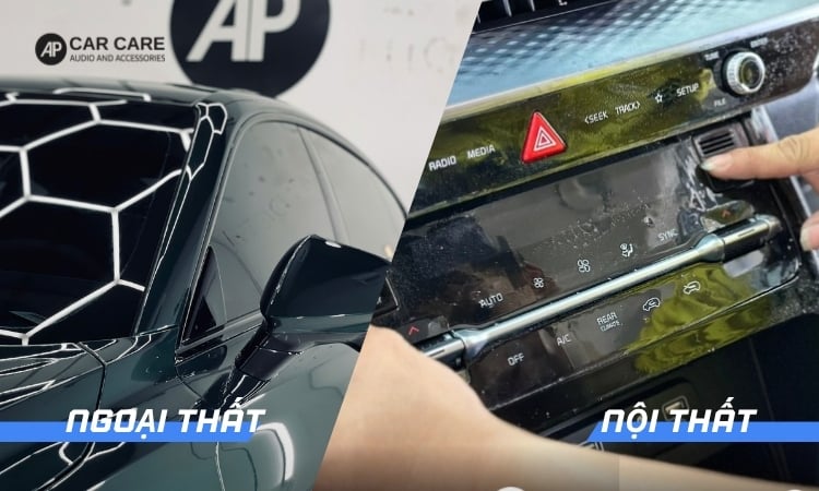 vị trí dán ppf ô tô mg7