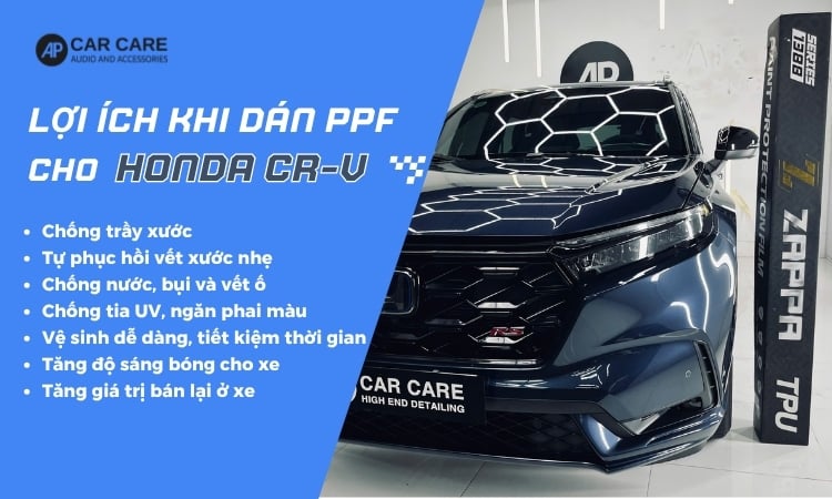 những lợi ích khi dán honda crv ppf