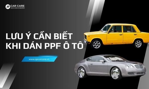 lưu ý khi dán ppf ô tô