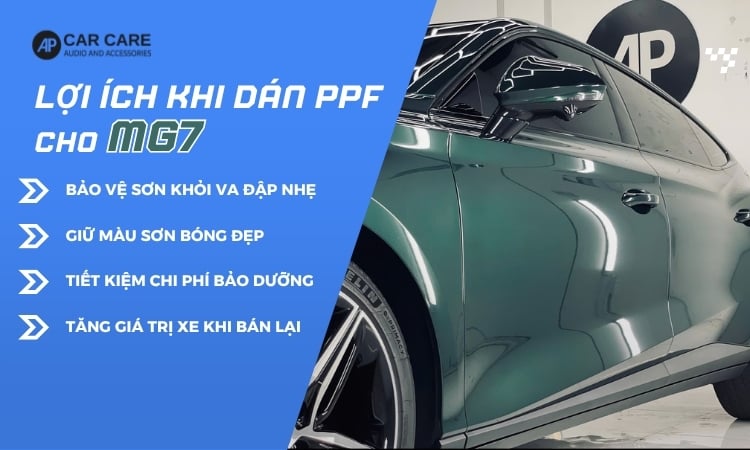 lợi ích khi dán ppf ô tô mg7