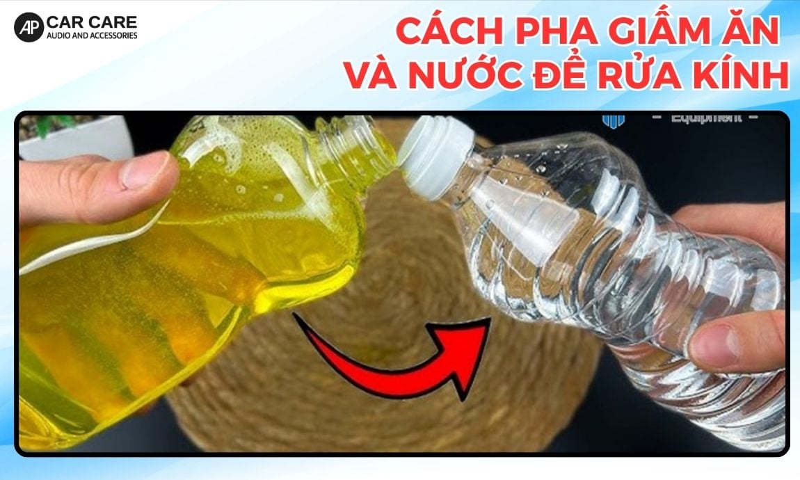 cách pha nước rửa bát và giấm