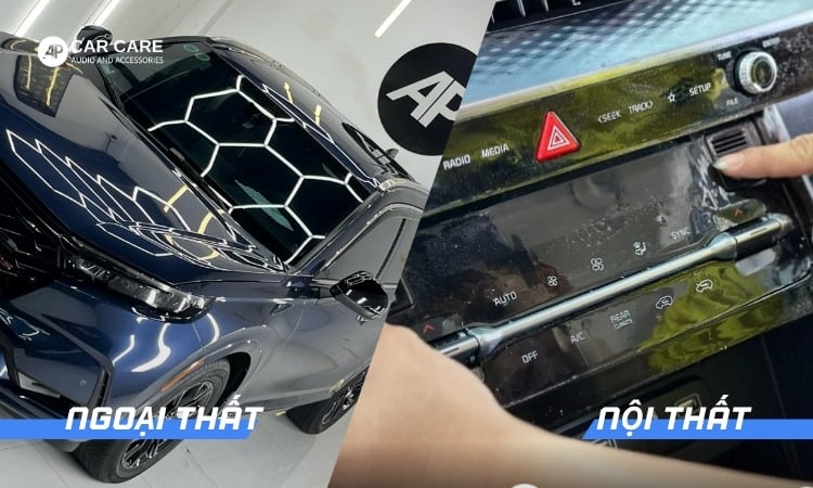vị trí dán phim ppf honda crv