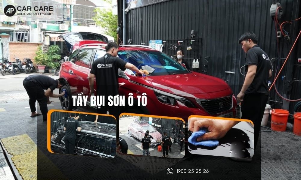 Tẩy bụi sơn, nhựa đường, ố kính xe ô tô