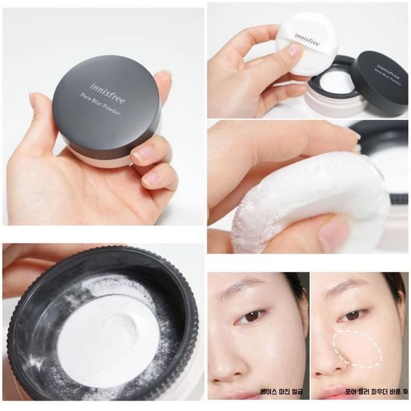 Phấn phủ dạng bột Innisfree Pore Blur Powder 11g - wholemartcosmetic.com